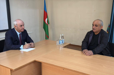 Rayon rəhbərinin növbəti səyyar qəbulu Nizami rayonu, Keşlə qəsəbəsində məskunlaşan zəngilanlı sakinlərlə keçirildi