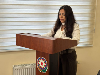 18 oktyabr - Müstəqilliyin Bərpası Günü münasibətilə “Milli Müstəqilliyimiz Mənəvi Gücümüzdür” mövzusunda tədbir keçirildi