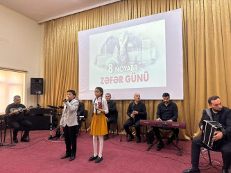 8 noyabr - Zəfər günü münasibəti ilə “Şanlı Zəfər Tariximiz”   adlı tədbir keçirildi